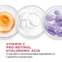 Anti-Aging Day Lotion SPF 30 with Pro-Retinol, Vitamin C + Hyaluronic Acid, Revitalift Triple Power LZR