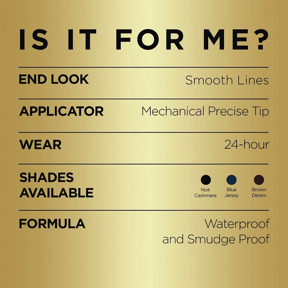 Le Liner Signature, Mechanical Eyeliner, Smooth Glide