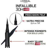 Infallible Grip Precision Felt Eyeliner, Smudge Resistant