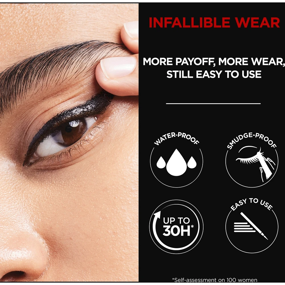 Infallible Grip Precision Felt Eyeliner, Smudge Resistant