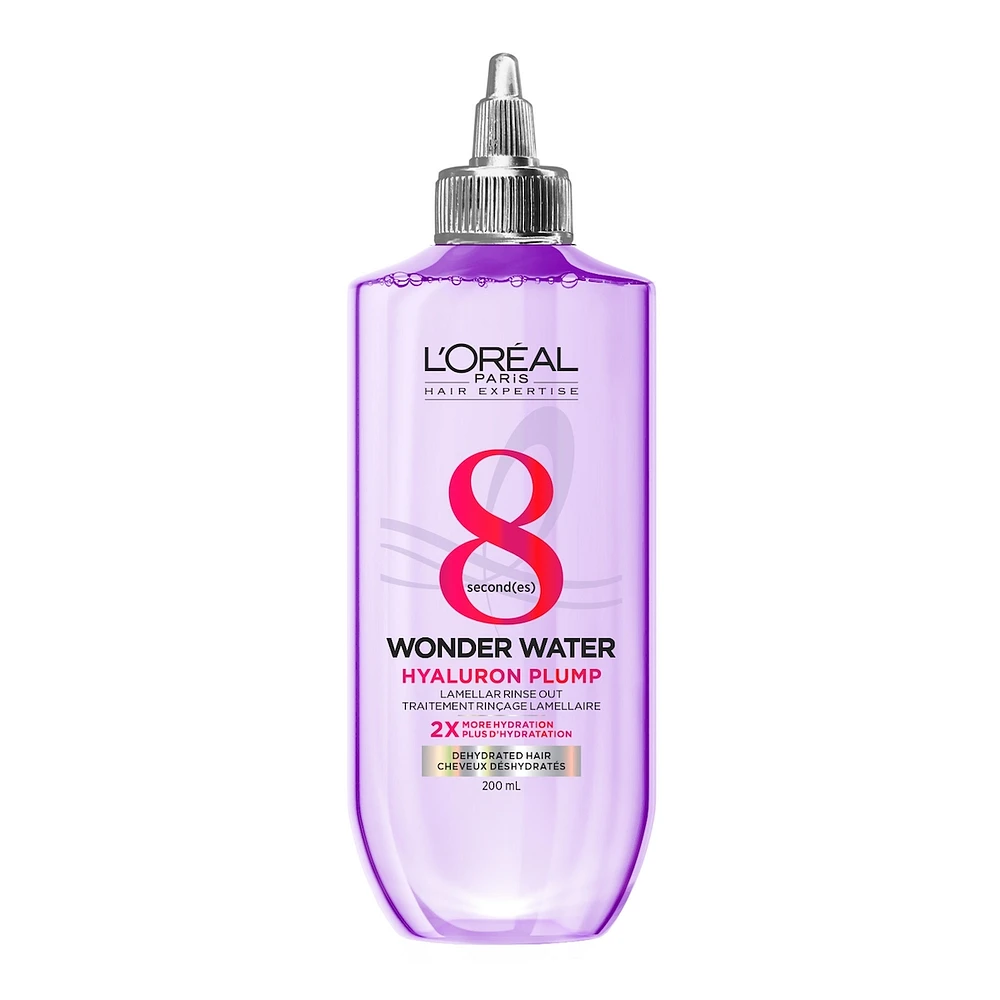 8-Second Wonder Water, Lamellar Water Rinse-Out with Hyaluronic Acid, Silicone Free