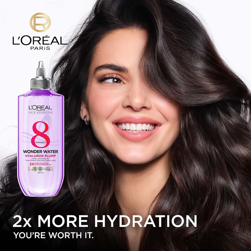 8-Second Wonder Water, Lamellar Water Rinse-Out with Hyaluronic Acid, Silicone Free