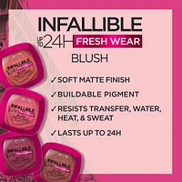 Blush Infallible 24H Freshwear, Soft Matte Waterproof Finish