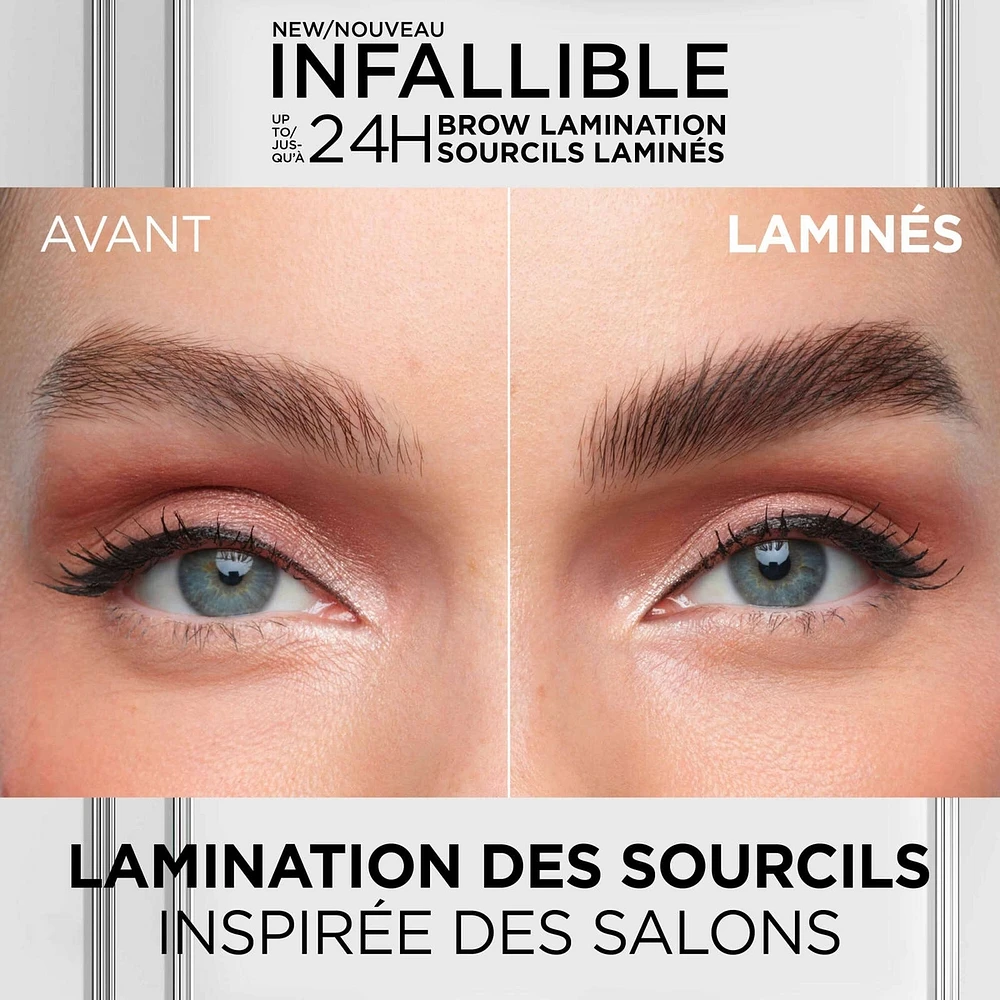 Infallible 24H Brow Lamination, Transparent Eyebrow Gel