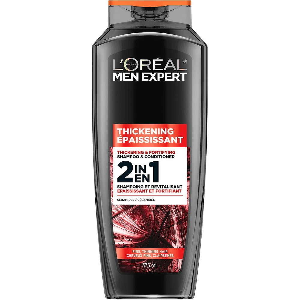 Men Expert Thickening 2-in-1 Shampoo, 375ml
