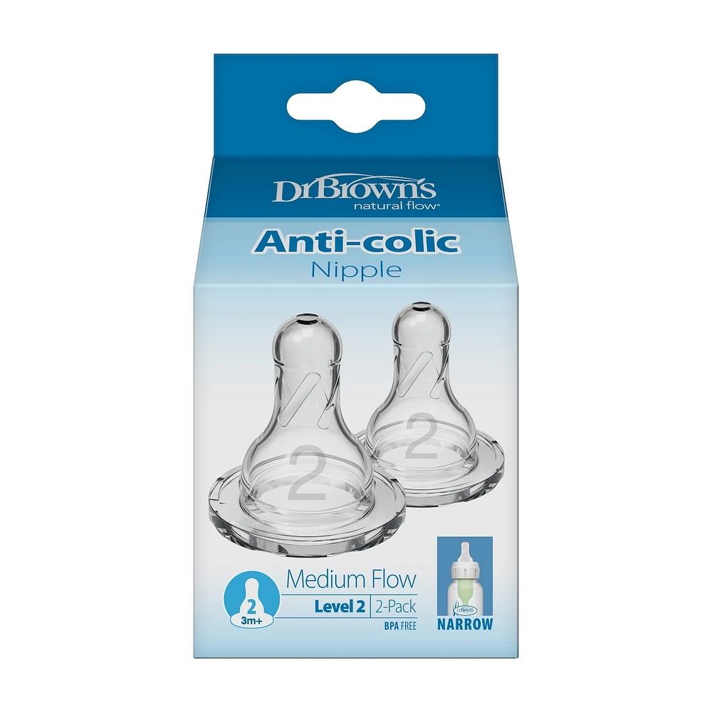 Preemie Narrow Nipples, 2pk