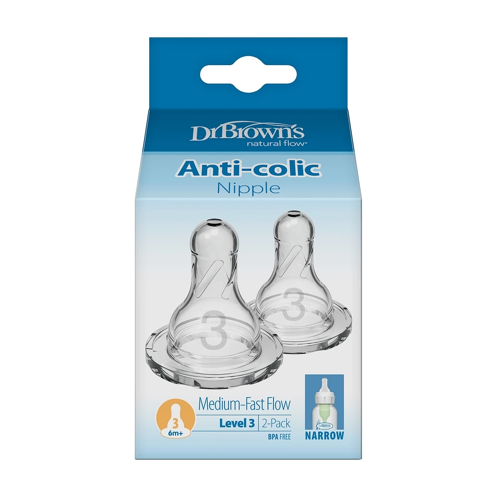 Level 3 Narrow Nipple 2pk