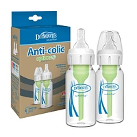 4oz/120ml Options+ GLASS Narrow Bottle 2pk