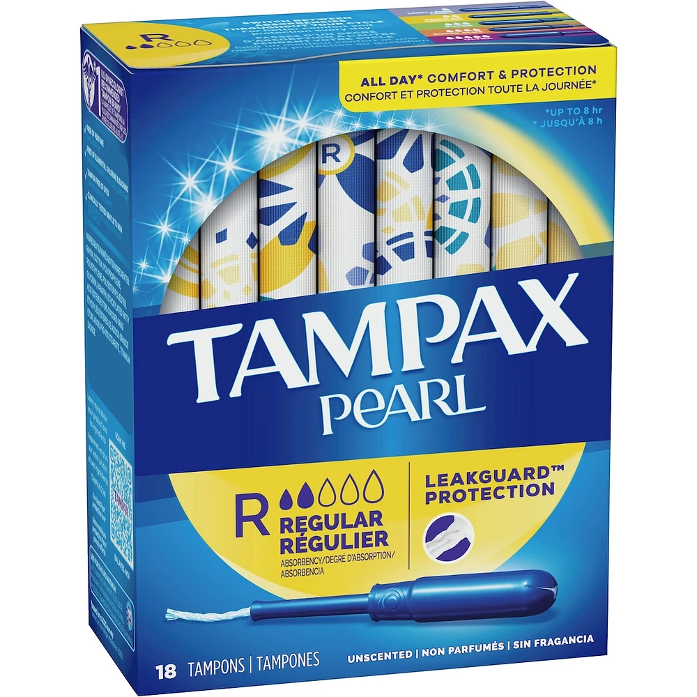 Pearl Tampons Regular Absorbency