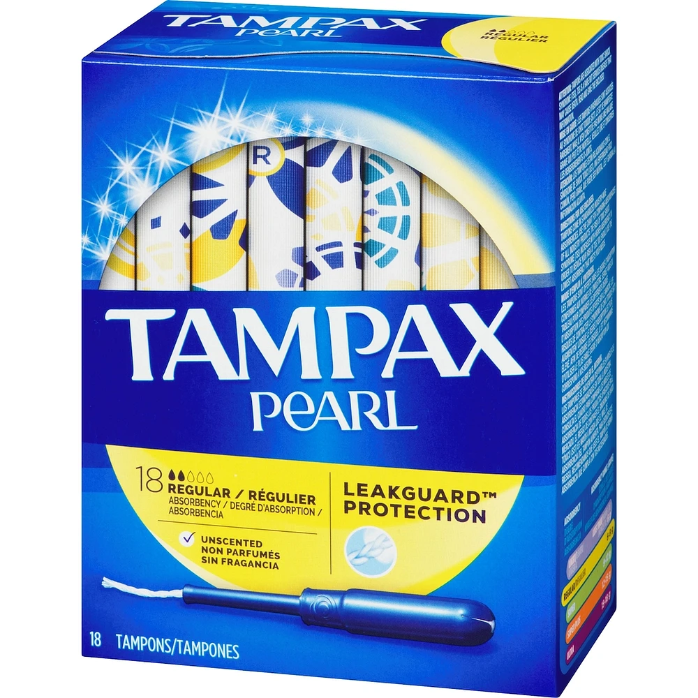 Pearl Tampons Regular Absorbency