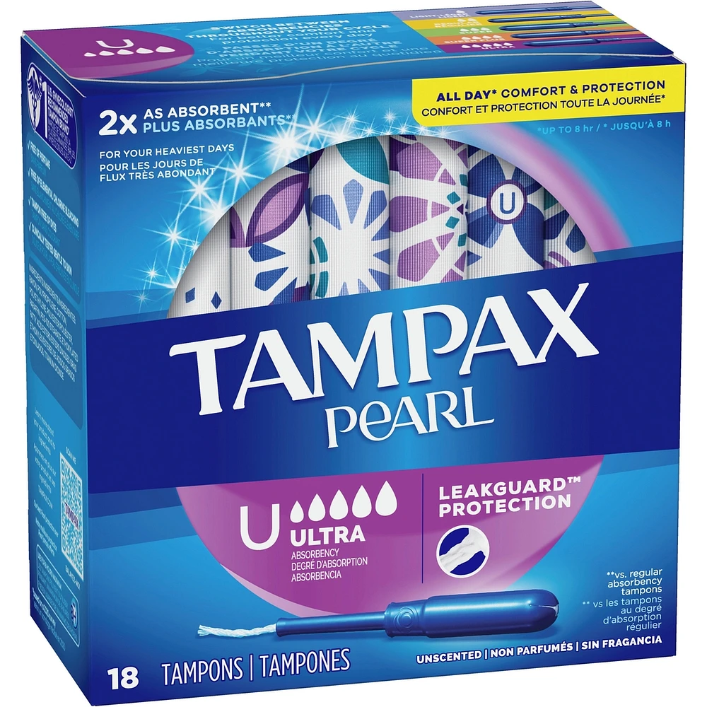 Pearl Tampons Ultra Absorbency