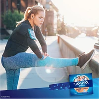 Tampax Pearl Tampons Super Plus Absorbency with LeakGuard Braid, Unscented, 36 Count