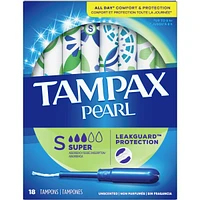 Pearl Tampons Super Absorbency, 18 Count
