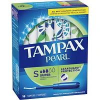 Pearl Tampons Super Absorbency, 18 Count