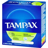 Cardboard tampons unscented super absorbency 20 count