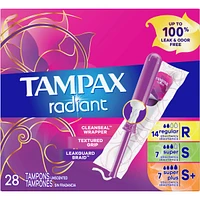 Radiant Tampons Super Absorbency, Unscented