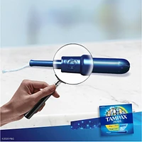 Tampax Pearl Tampons, Regular/Super Absorbency with LeakGuard Braid, Duo Pack, Unscented, 34 Count