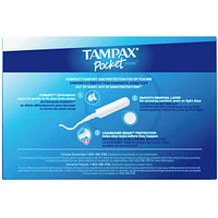 Pocket Pearl Compact Tampons Regular Absorbency with BPA-Free Plastic Applicator and LeakGuard Braid, Unscented, 32 Count