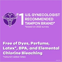 Radiant Tampons Regular Absorbency with BPA-Free Plastic Applicator and LeakGuard Braid, Unscented, 14 Count