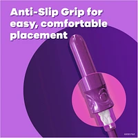 Pocket Radiant Compact Plastic Tampons, With LeakGuard Braid, Super Absorbency, Unscented