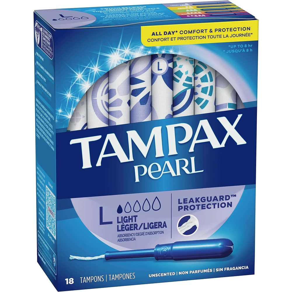 Tampons Pearl, degré d’absorption léger