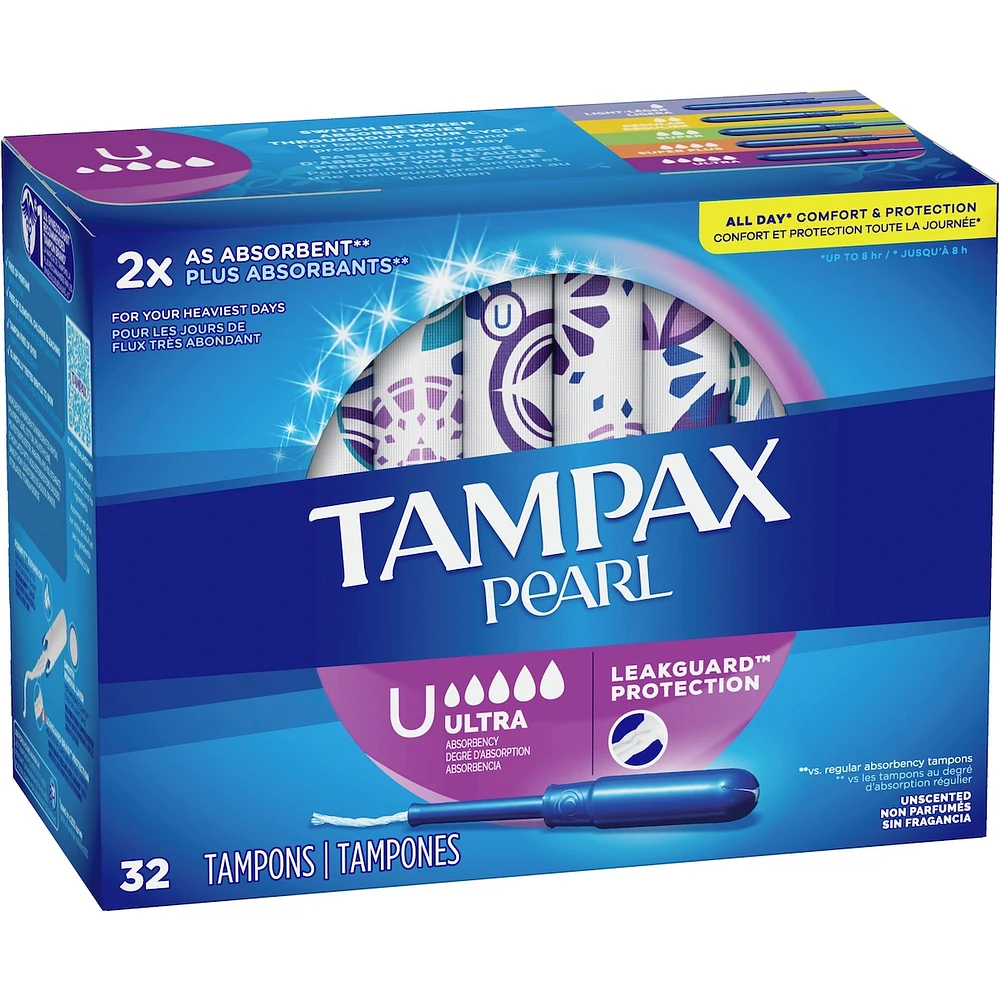 Tampons Pearl, degré d’absorption Ultra