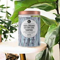 Organic Cotton Tampons - Super 30 Count