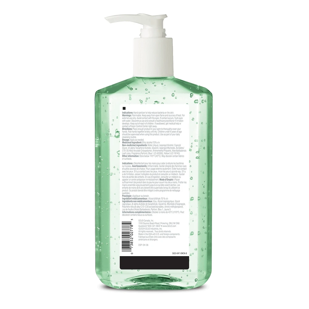 Advanced Hand Sanitizer Refreshing Aloe  Gel