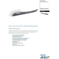 Avent Baby Bottle and Nipple Brush, Grey, SCF145/18