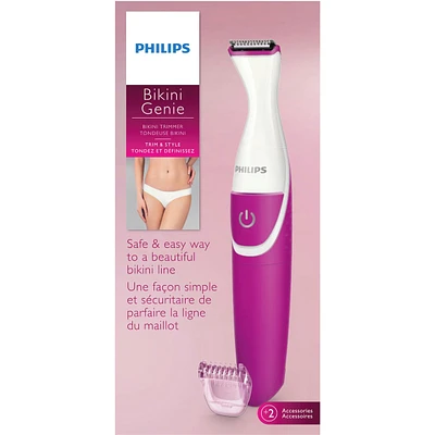BikiniGenie cordless Women's Trimmer for bikini line, wet or dry, BRT381/15