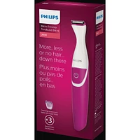 Tondeuse sans fil pour femme Philips BikiniGenie, pour la zone du bikini, peau sèche ou humide, BRT381/15