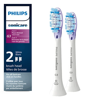 Premium Gum Health RFID Replacement Brush Heads, 2 Pack, HX9052/65