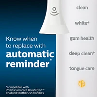 Premium Gum Health RFID Replacement Brush Heads, 2 Pack, HX9052/65