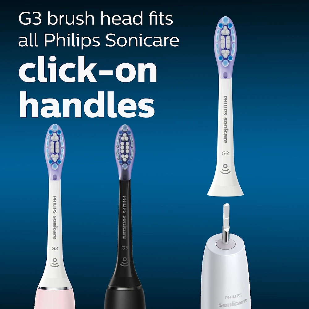 Premium Gum Health RFID Replacement Brush Heads, 2 Pack, HX9052/65