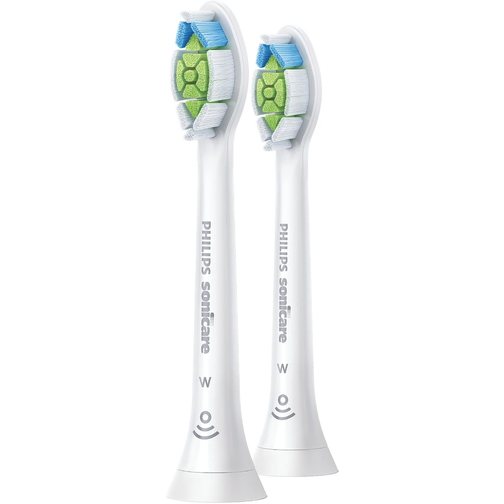 Têtes de brosse de rechange Philips Sonicare DiamondClean, blanc, emballage de 2, HX6062/92