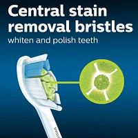 Têtes de brosse de rechange Philips Sonicare DiamondClean, blanc, emballage de 2, HX6062/92