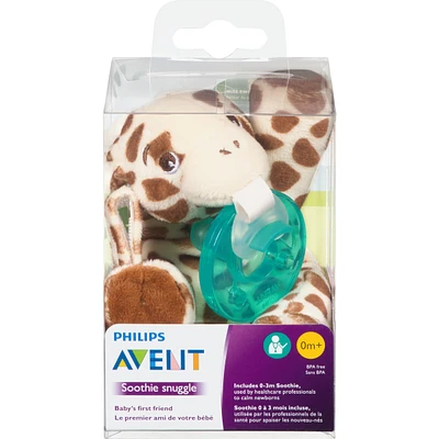 Avent Soothie snuggle, 0m+, giraffe, SCF347/01