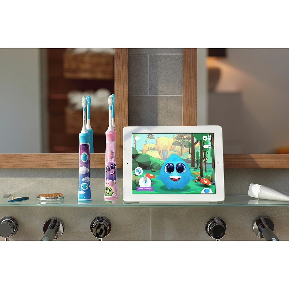 Sonicare For Kids Pink Electric Rechargeable Toothbrush - HX6351/41