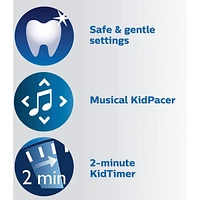 Sonicare For Kids Pink Electric Rechargeable Toothbrush - HX6351/41