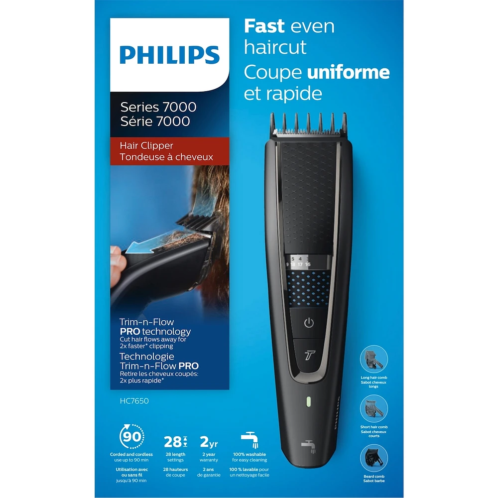 Hairclipper series 7000 Washable, HC7650/14
