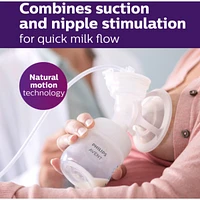 Single Electric Breast Pump Advanced, with Natural Motion Technology, SCF391/62