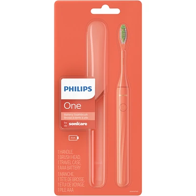 Philips One by Sonicare Battery Toothbrush, Pink, HY1100/06