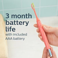 Philips One by Sonicare Battery Toothbrush, Pink, HY1100/06