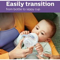 Natural Trainer Sippy Cup with Natural Response Nipple and Soft Spout, Clear, 5oz, SCF263/01
