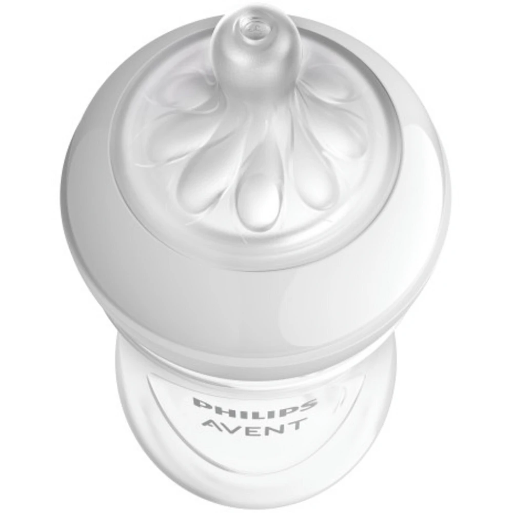 Natural Baby Bottle With Natural Response Nipple, Clear, 4oz, 2 pack, SCY900/02