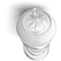 Glass Natural Baby Bottle With Natural Response Nipple, 8oz, 1 pack, SCY913/01