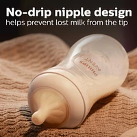 Glass Natural Baby Bottle With Natural Response Nipple, 8oz, 1 pack, SCY913/01