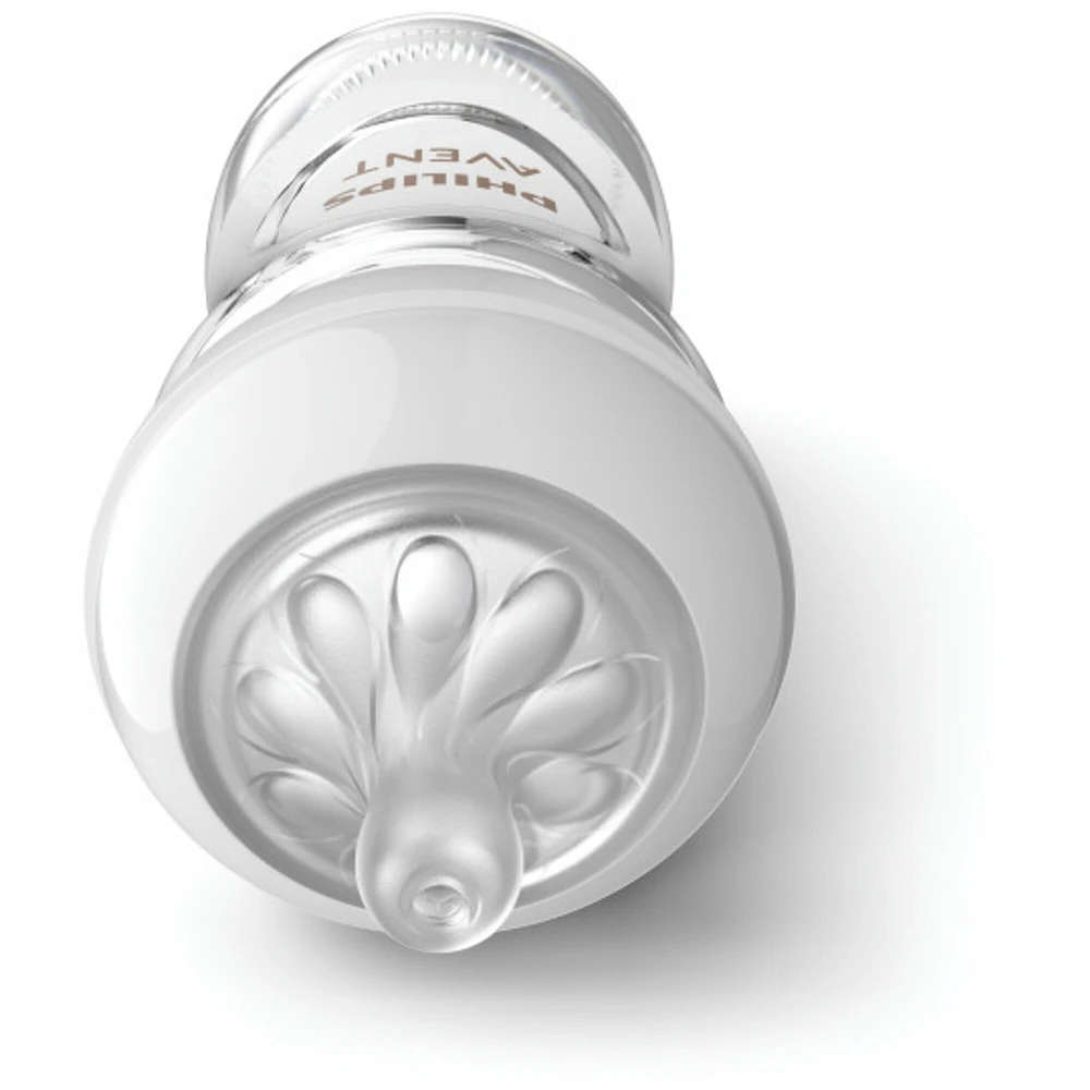 Glass Natural Baby Bottle With Natural Response Nipple, 3 pack, SCY913/03