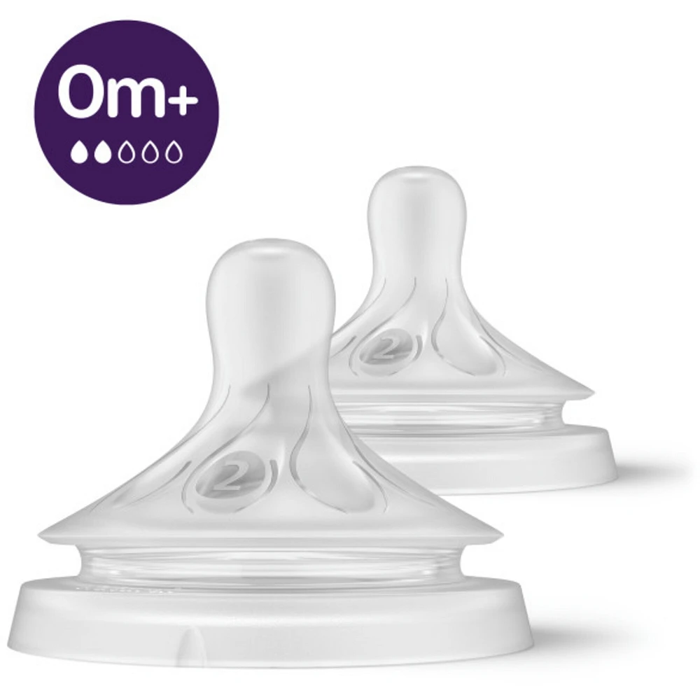 Natural Response Nipple Flow 2, 0M+, 2 pack, SCY962/02