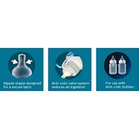 Avent Anti-colic Baby Bottle Flow 2 Nipple, 2 pack